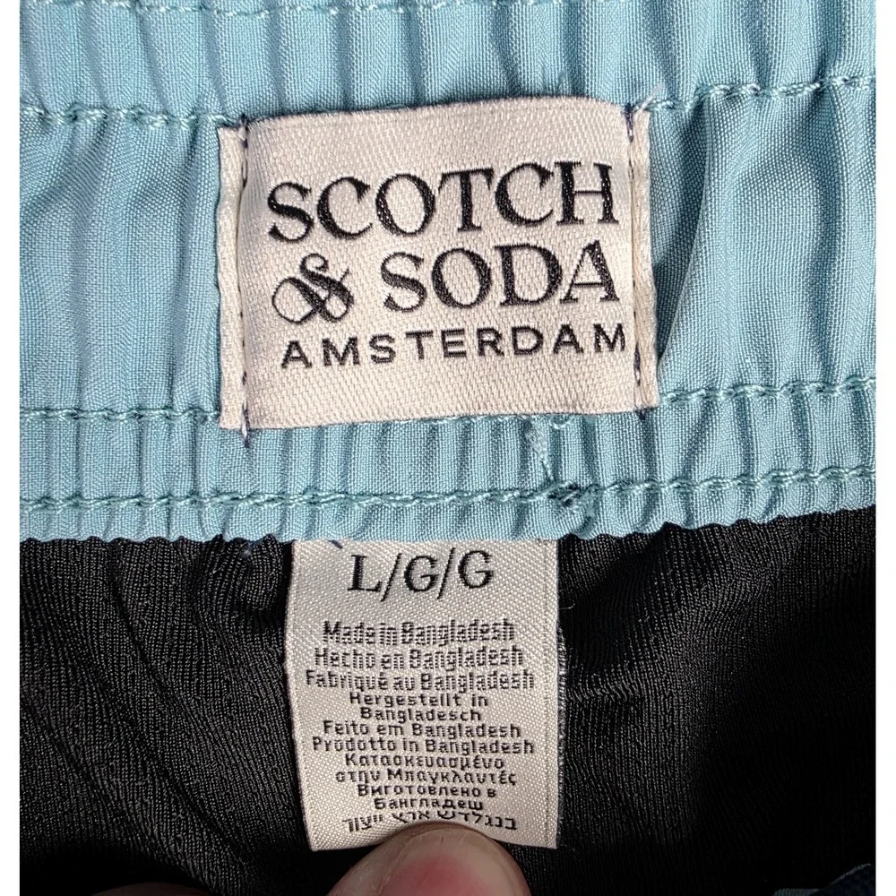 Scotch & Soda Amsterdam Men's Swim Shorts LARGE Trunk Board Shorts Boating